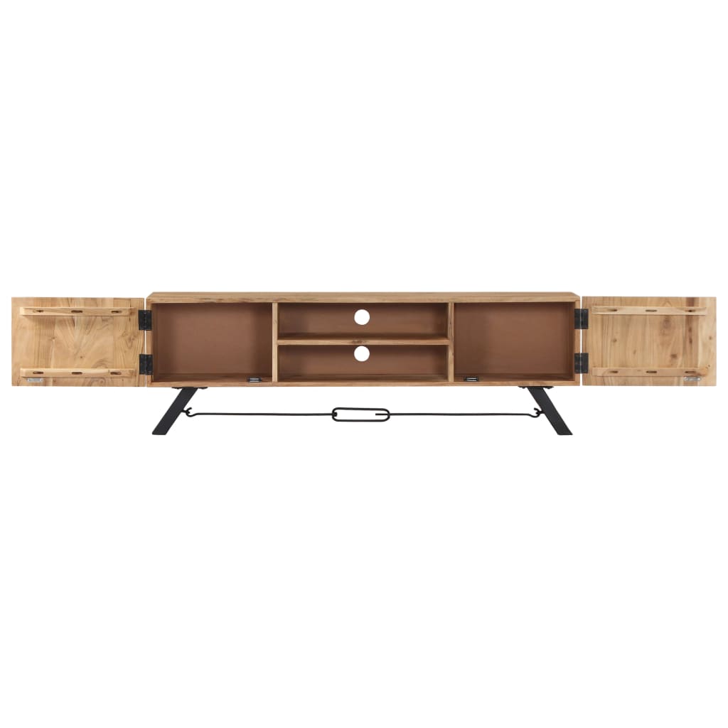 vidaXL Mueble de TV madera maciza de acacia 140x30x45 cm