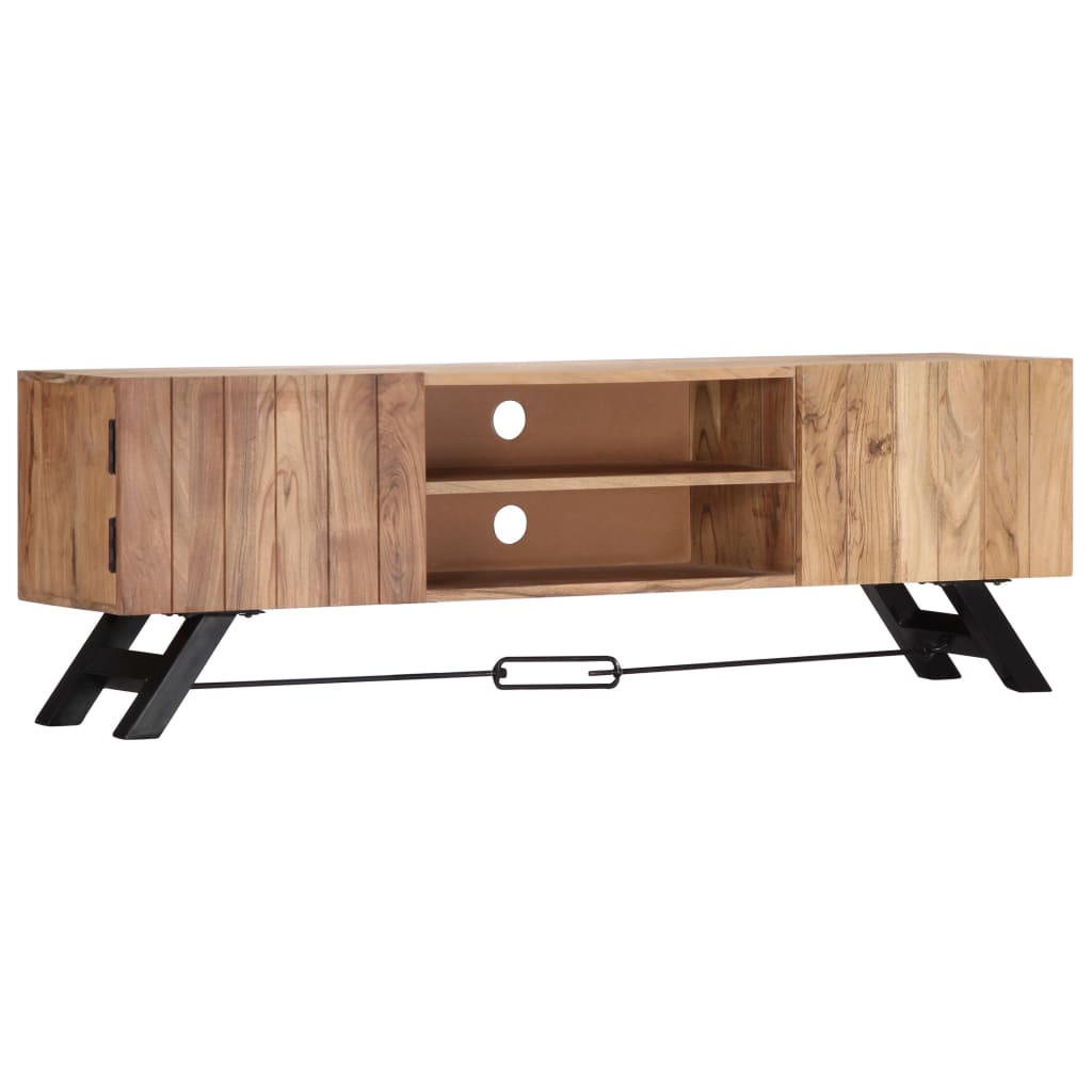 vidaXL Mueble de TV madera maciza de acacia 140x30x45 cm