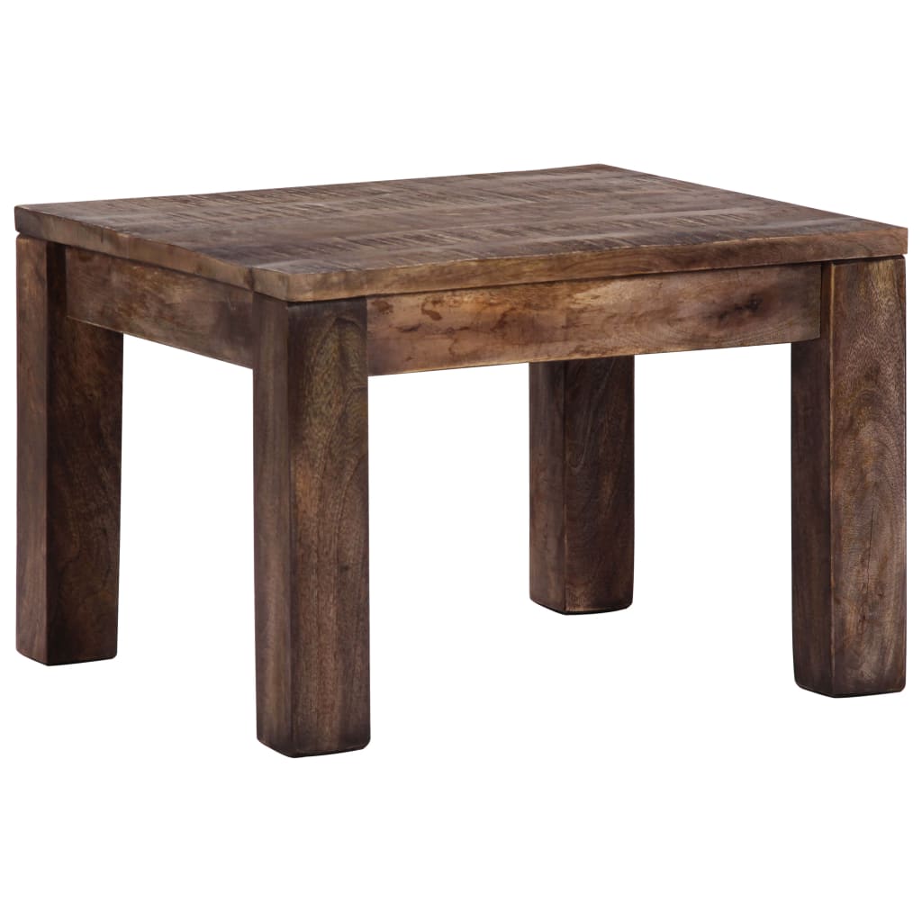 vidaXL Mesa de centro madera maciza de mango 50x50x35 cm