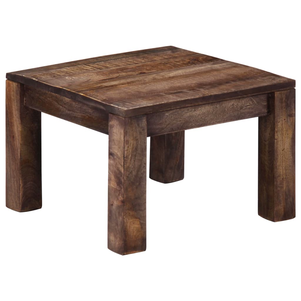 vidaXL Mesa de centro madera maciza de mango 50x50x35 cm