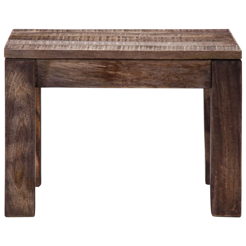 vidaXL Mesa de centro madera maciza de mango 50x50x35 cm