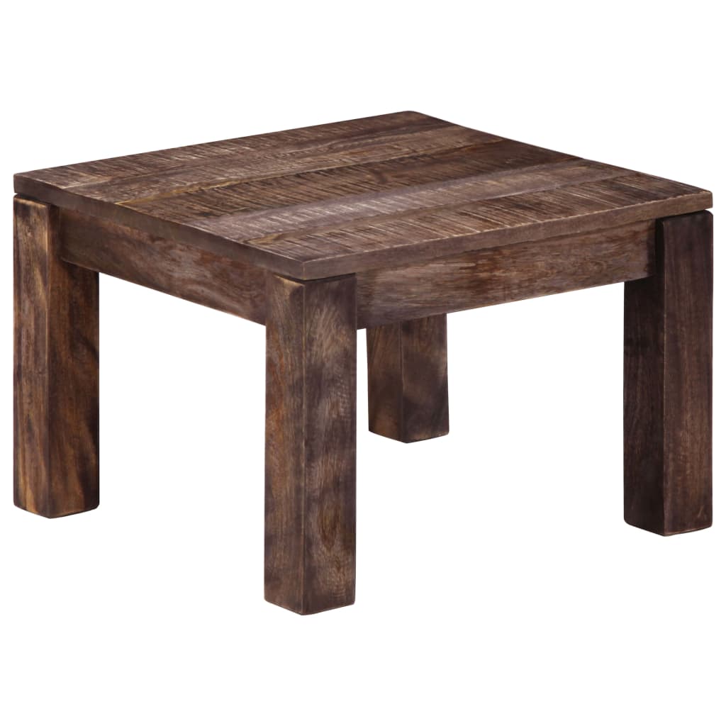 vidaXL Mesa de centro madera maciza de mango 50x50x35 cm