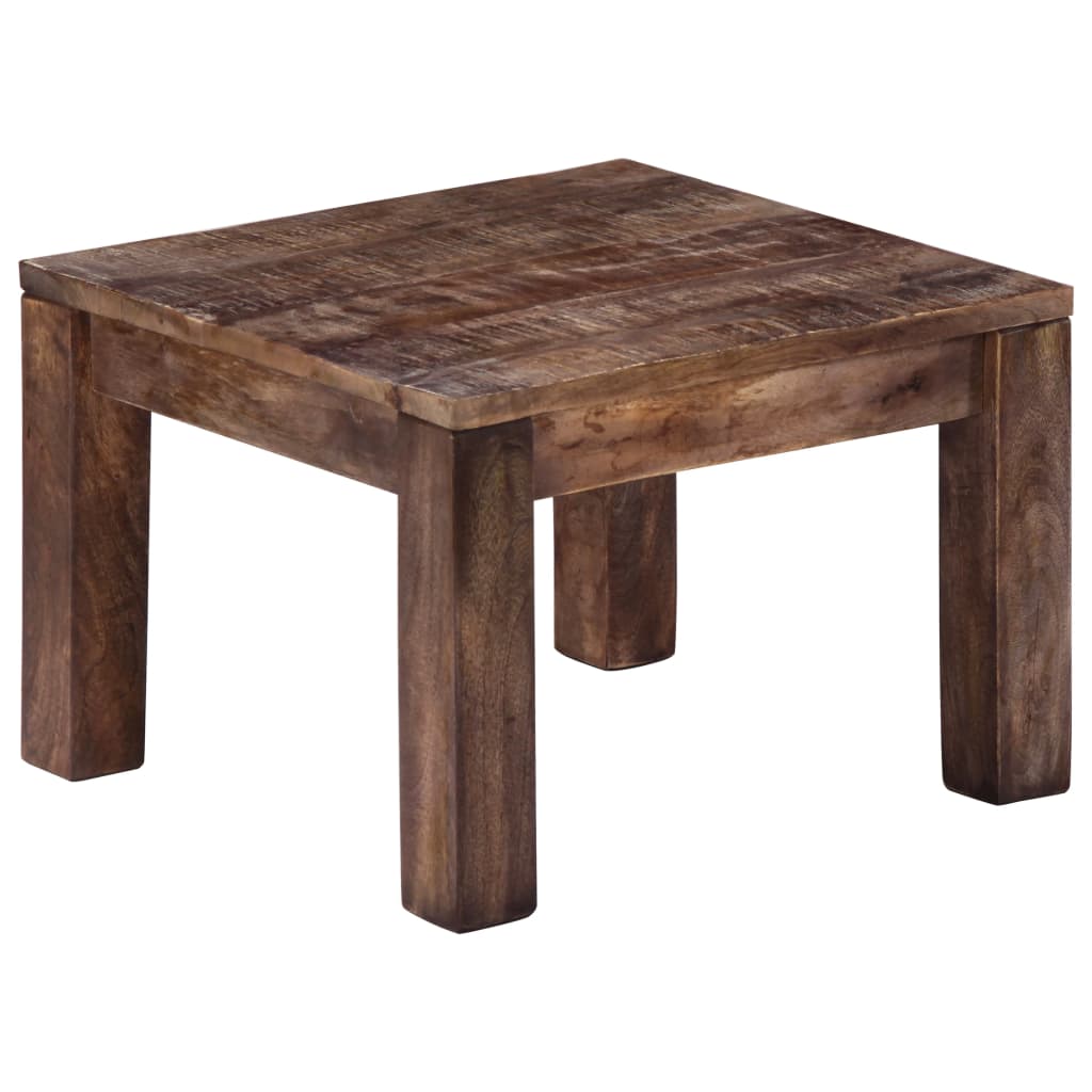 vidaXL Mesa de centro madera maciza de mango 50x50x35 cm