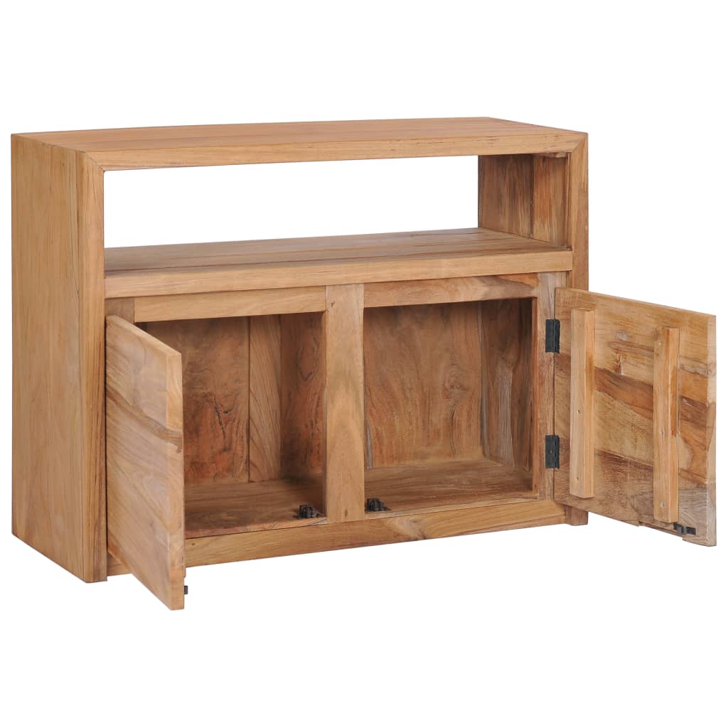 vidaXL Aparador de madera maciza de teca 80x30x60 cm