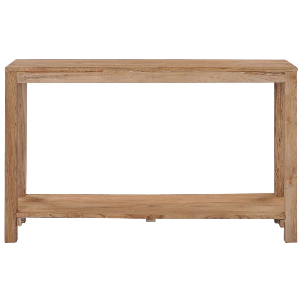 vidaXL Mesa consola de madera maciza de teca 120x35x75 cm