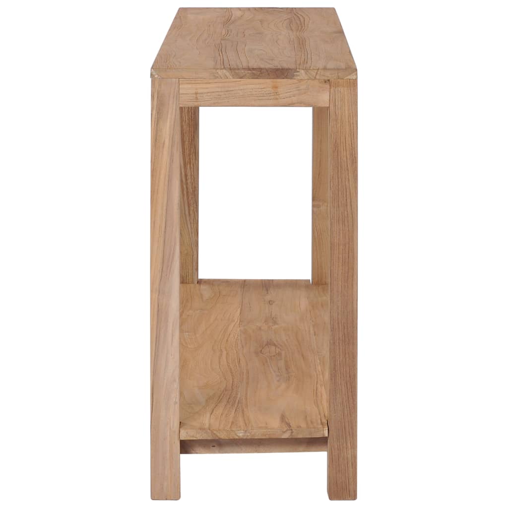 vidaXL Mesa consola de madera maciza de teca 120x35x75 cm