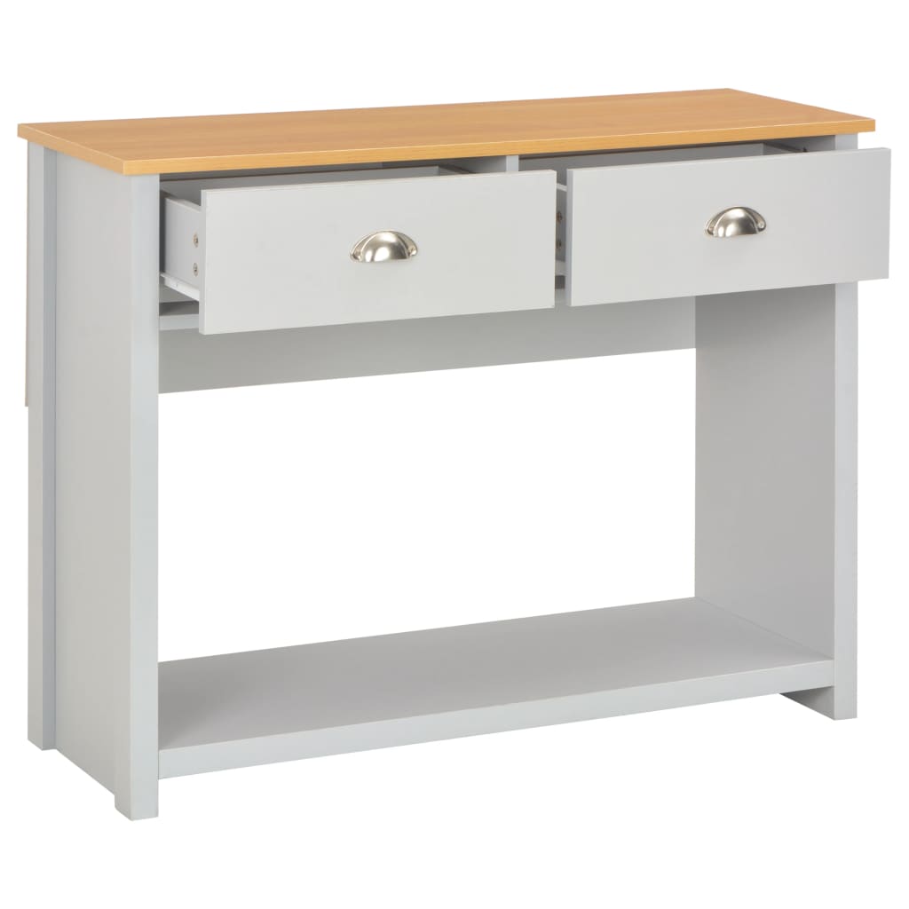 vidaXL Mesa consola gris 97x35x76 cm