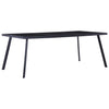 vidaXL Mesa de comedor de vidrio templado negro 200x100x75 cm