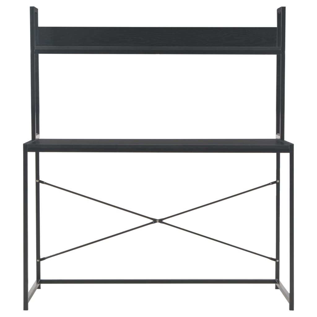 vidaXL Escritorio para ordenador negro 120x60x73 cm