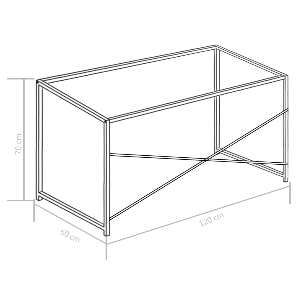 vidaXL Escritorio para ordenador blanco 120x60x70 cm