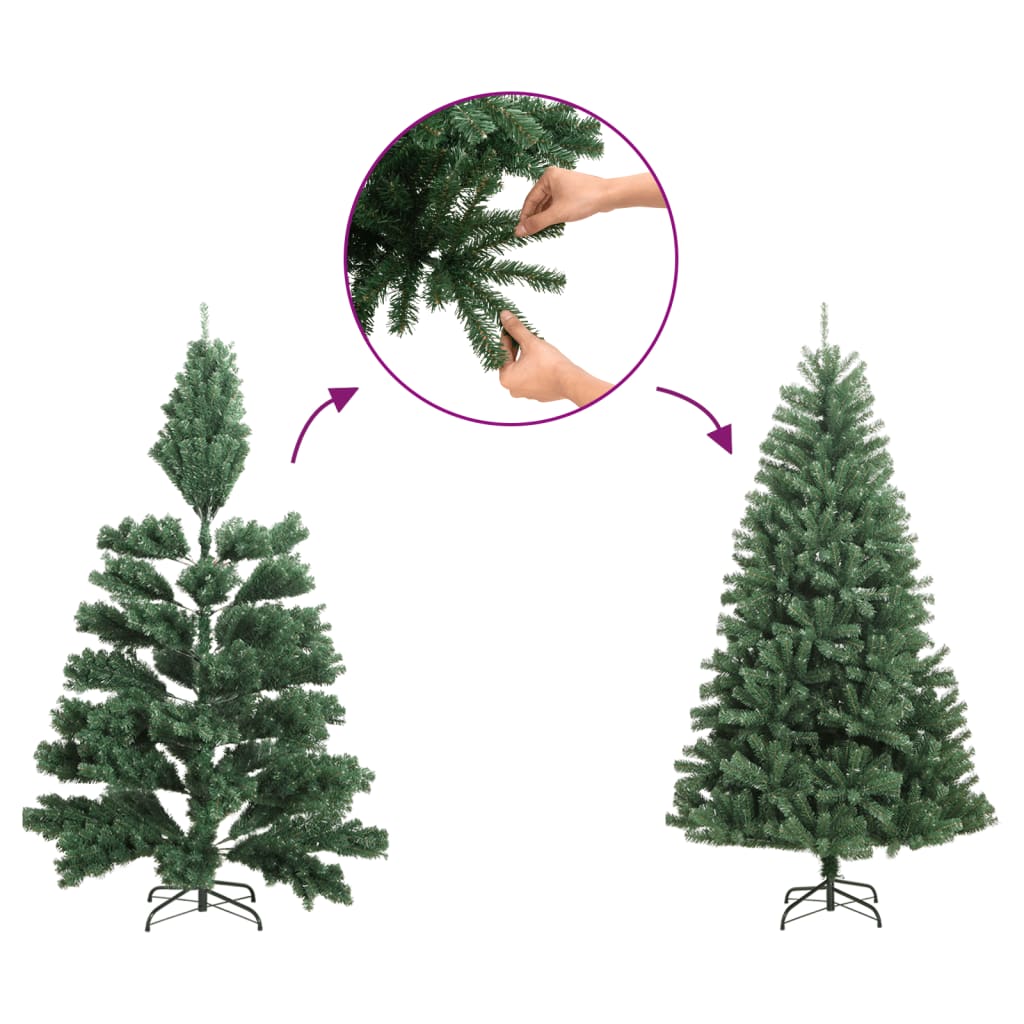 vidaXL Árbol de Navidad artificial blanco 500 cm