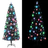 vidaXL Árbol de Navidad con luces y soporte fibra óptica 240 cm