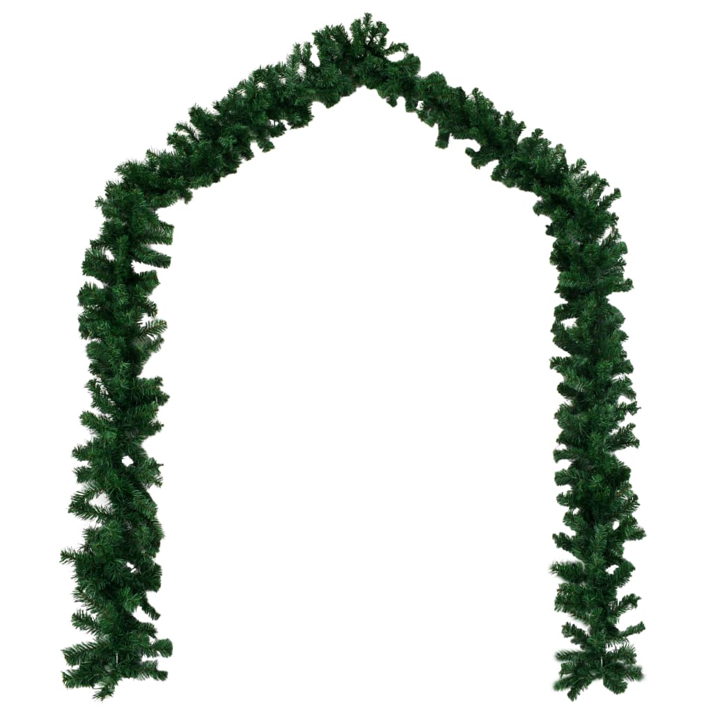 vidaXL Guirnaldas de Navidad 4 unidades PVC verde 270 cm