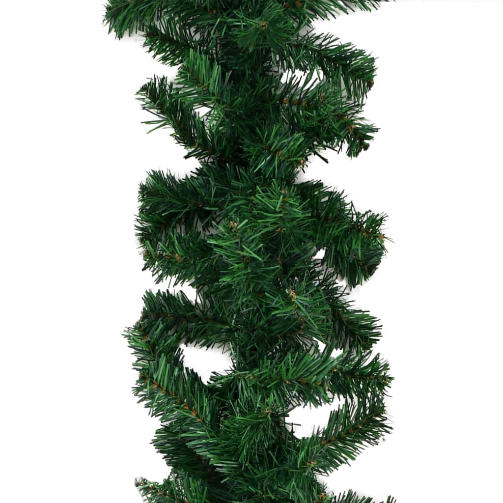 vidaXL Guirnaldas de Navidad 4 unidades PVC verde 270 cm