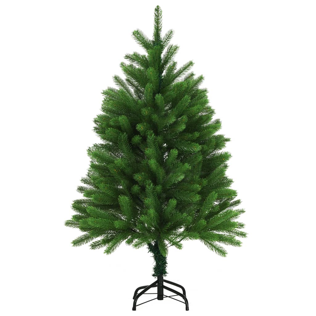 vidaXL Árbol de Navidad artificial hojas realistas verde 120 cm