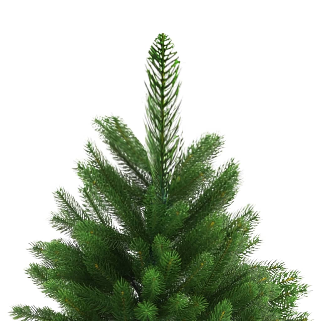 vidaXL Árbol de Navidad artificial hojas realistas verde 240 cm