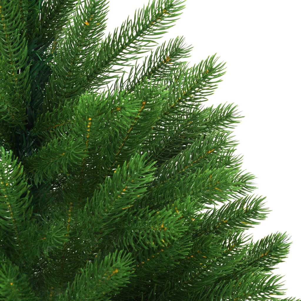 vidaXL Árbol de Navidad artificial hojas realistas verde 240 cm