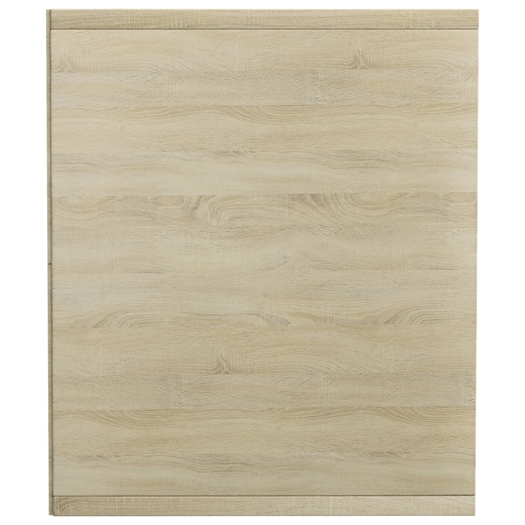 vidaXL Estantería libros madera contrachapada blanco roble 36x30x143cm