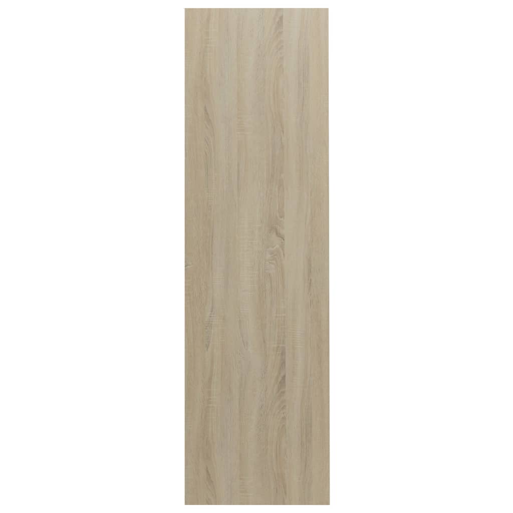 vidaXL Estantería madera contrachapada blanco y roble 97,5x29,5x100 cm