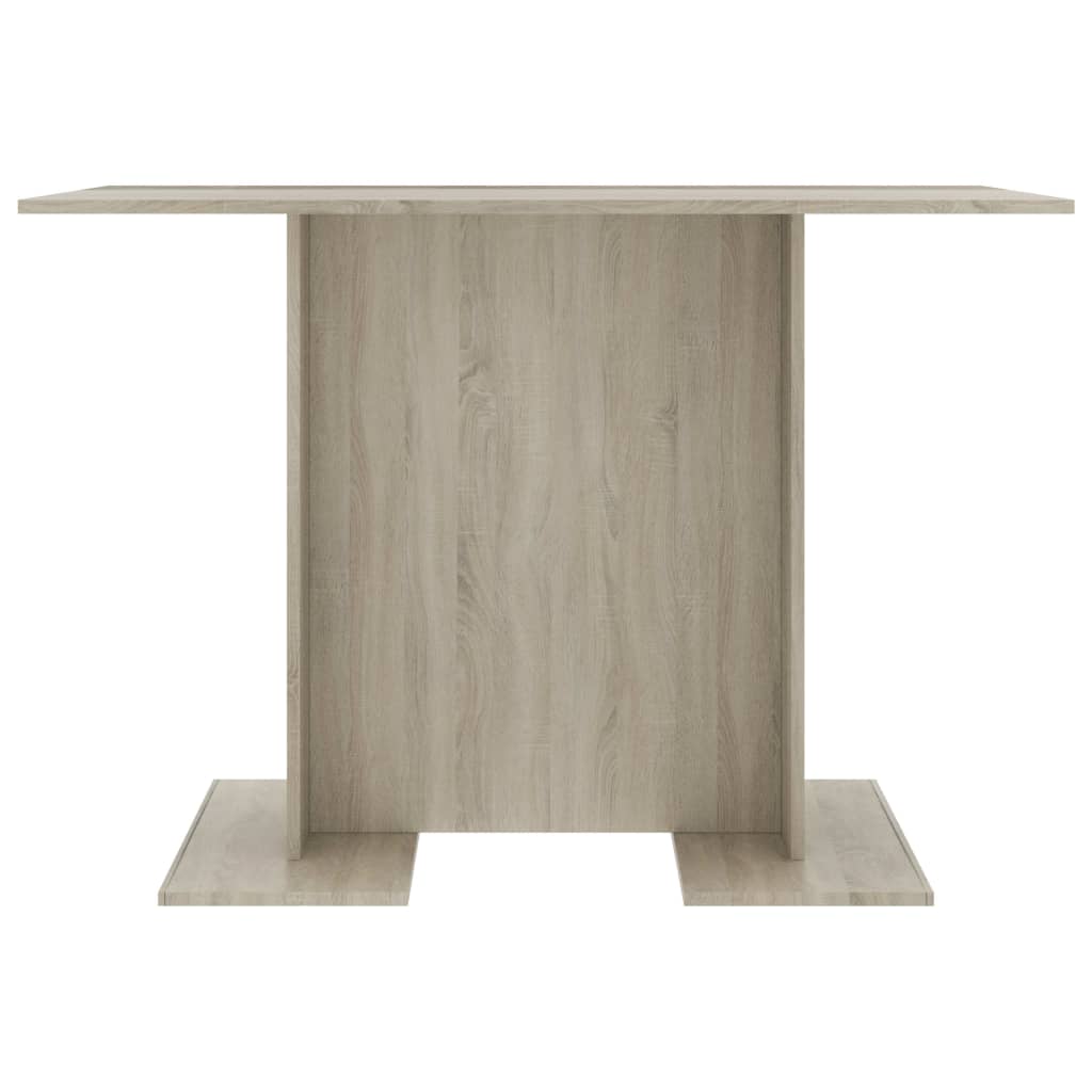 vidaXL Mesa de comedor madera contrachapada roble sonoma 110x60x75cm