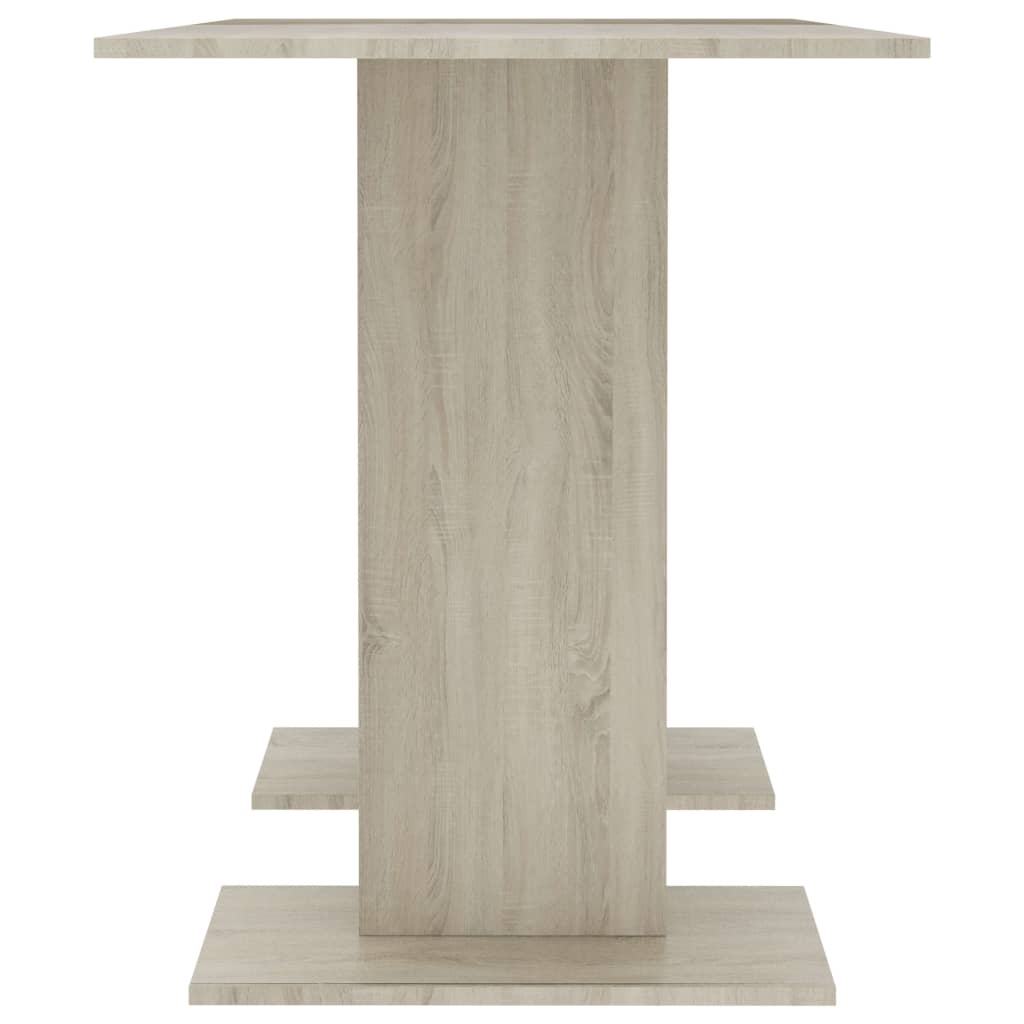 vidaXL Mesa de comedor madera contrachapada roble sonoma 110x60x75cm