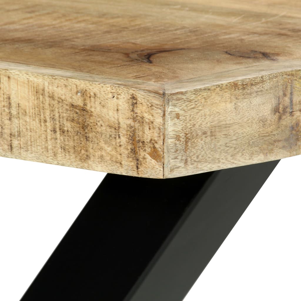 vidaXL Mesa de comedor de madera maciza de mango 180x90x76 cm