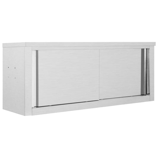 vidaXL Armario pared de cocina puertas correderas acero 120x40x50 cm