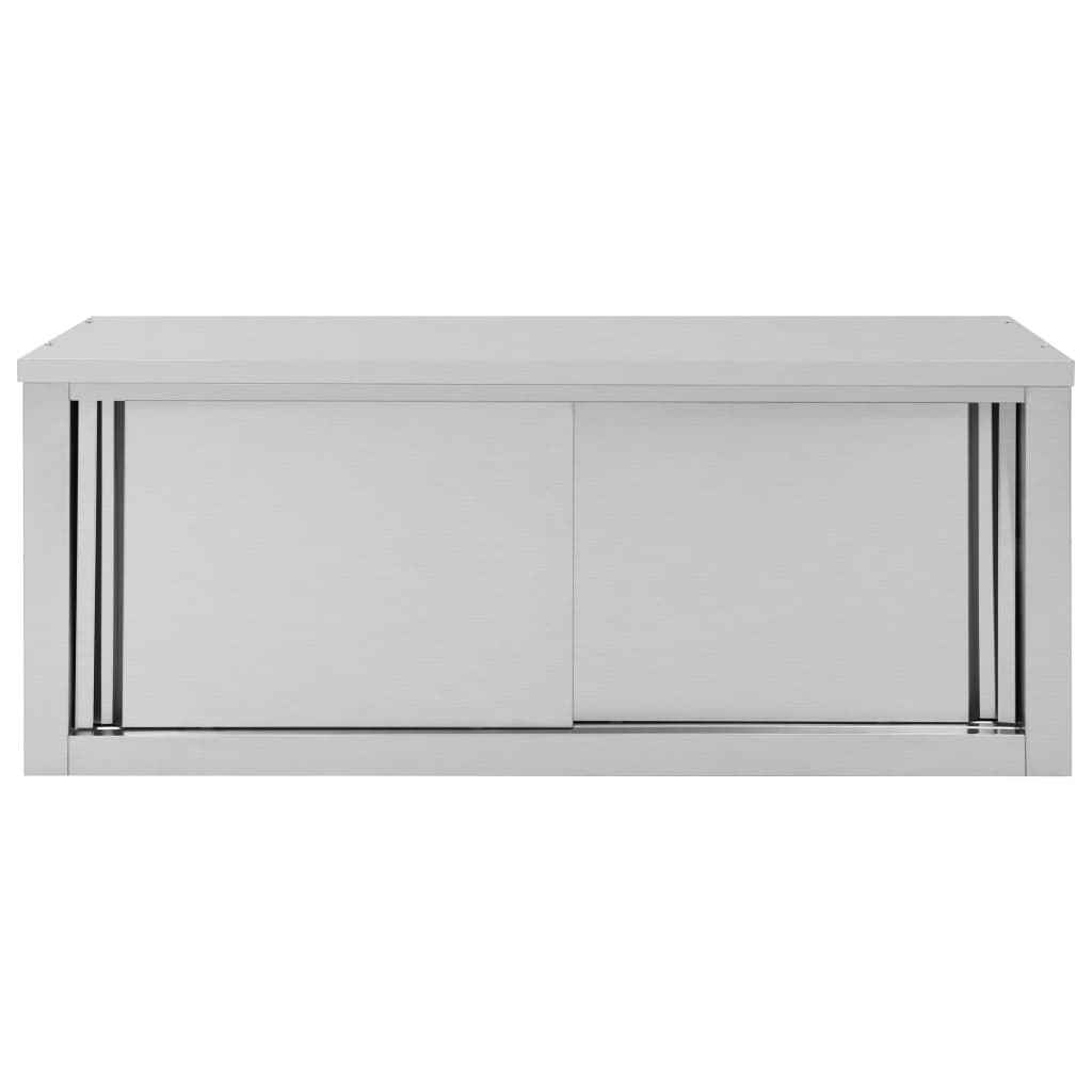 vidaXL Armario pared de cocina puertas correderas acero 120x40x50 cm