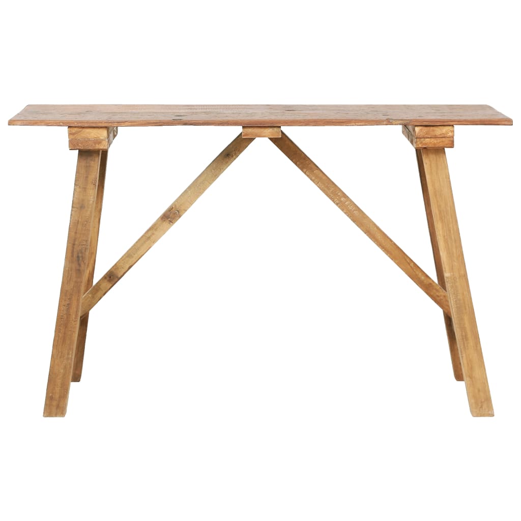 vidaXL Mesa consola de madera reciclada mixta 130x40x80 cm