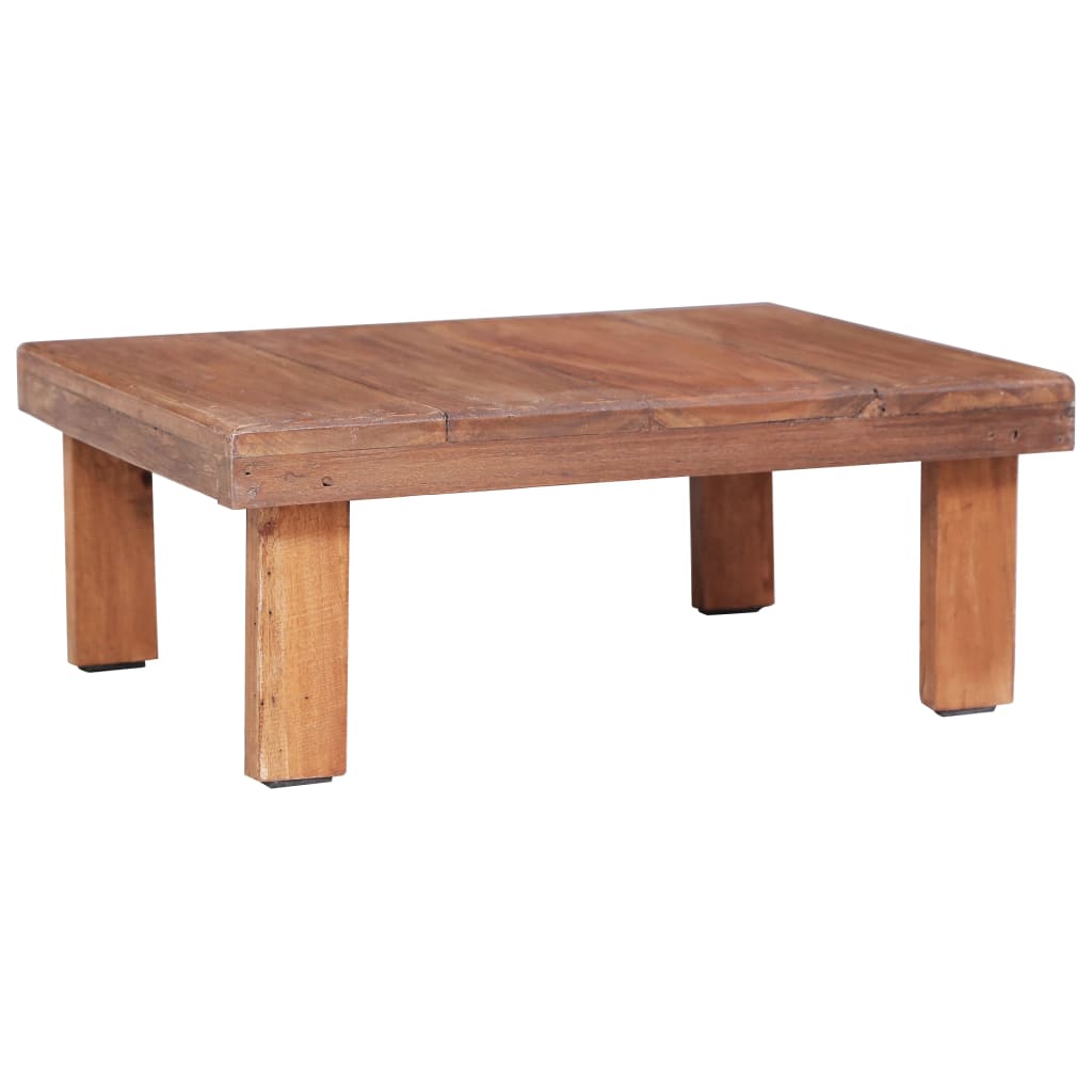 vidaXL Mesa de centro madera maciza de caoba 60x45x23 cm