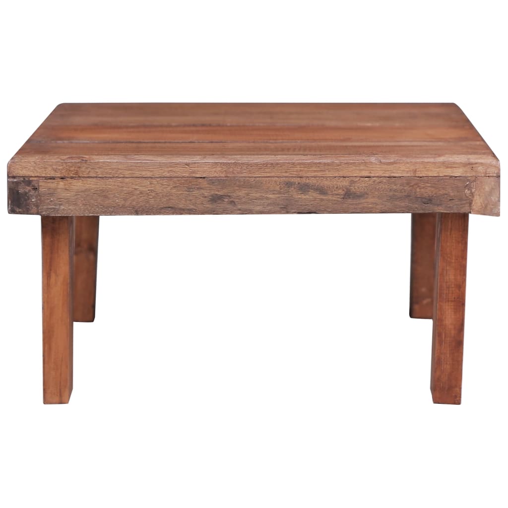 vidaXL Mesa de centro madera maciza de caoba 60x45x23 cm