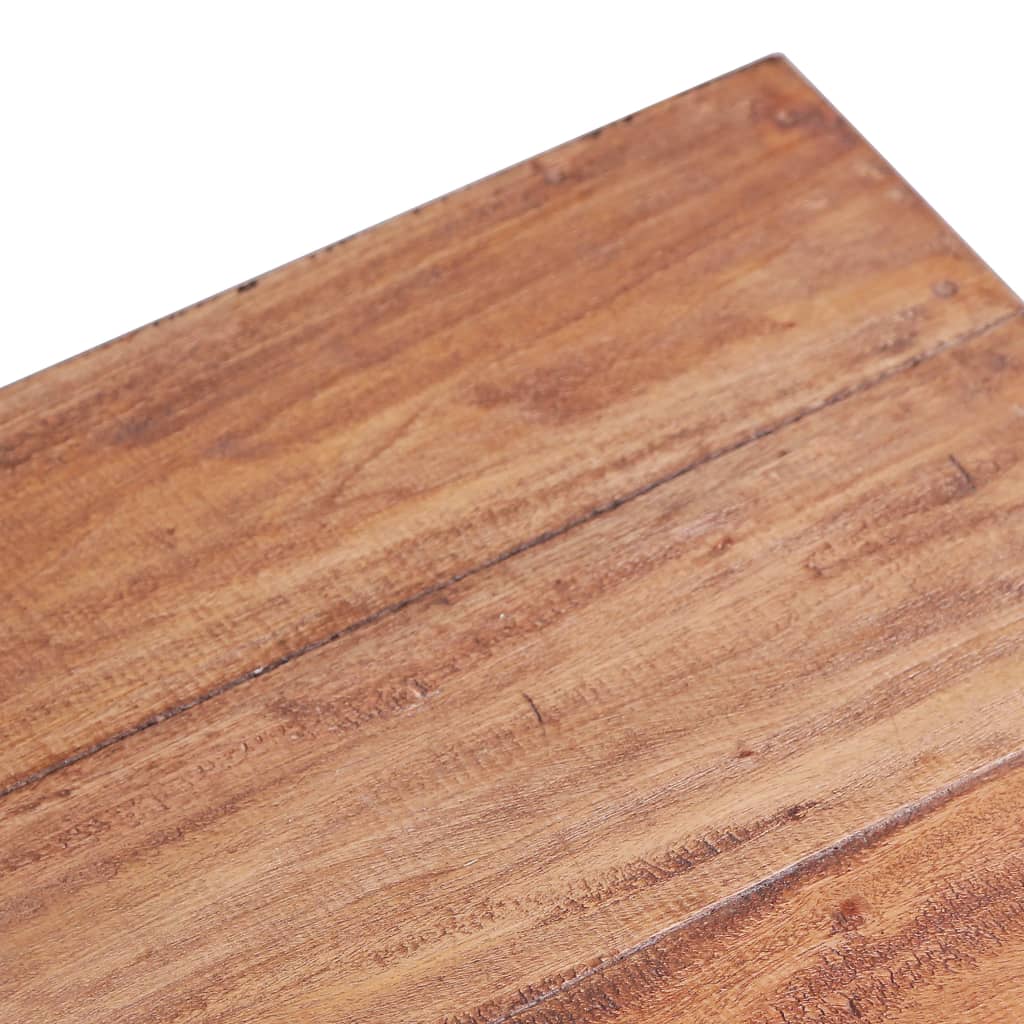 vidaXL Mesa de centro madera maciza de caoba 60x45x23 cm