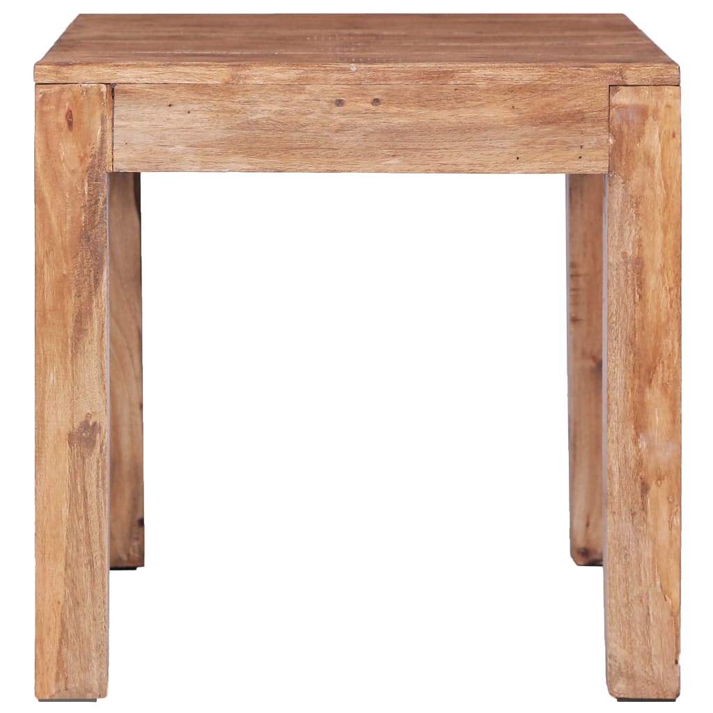 vidaXL Mesa de centro de madera maciza de caoba 53x50x50 cm