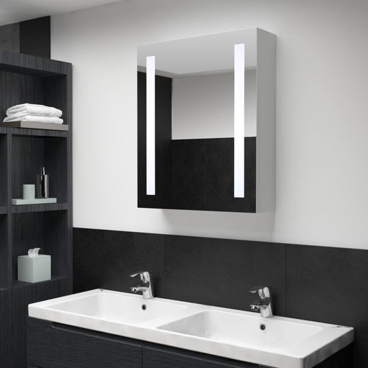 vidaXL Mueble de baño con espejo LED 50x13x70 cm