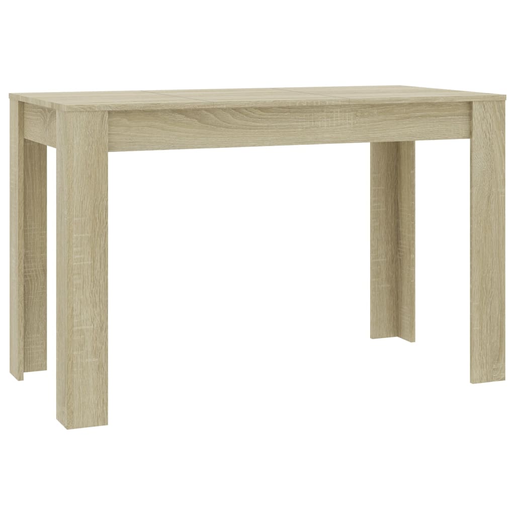 vidaXL Mesa de comedor de aglomerado color roble Sonoma 120x60x76 cm