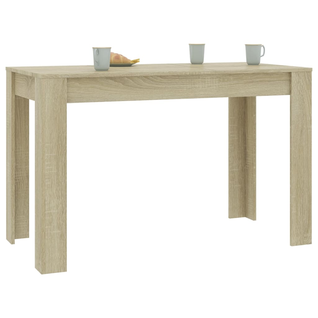 vidaXL Mesa de comedor de aglomerado color roble Sonoma 120x60x76 cm