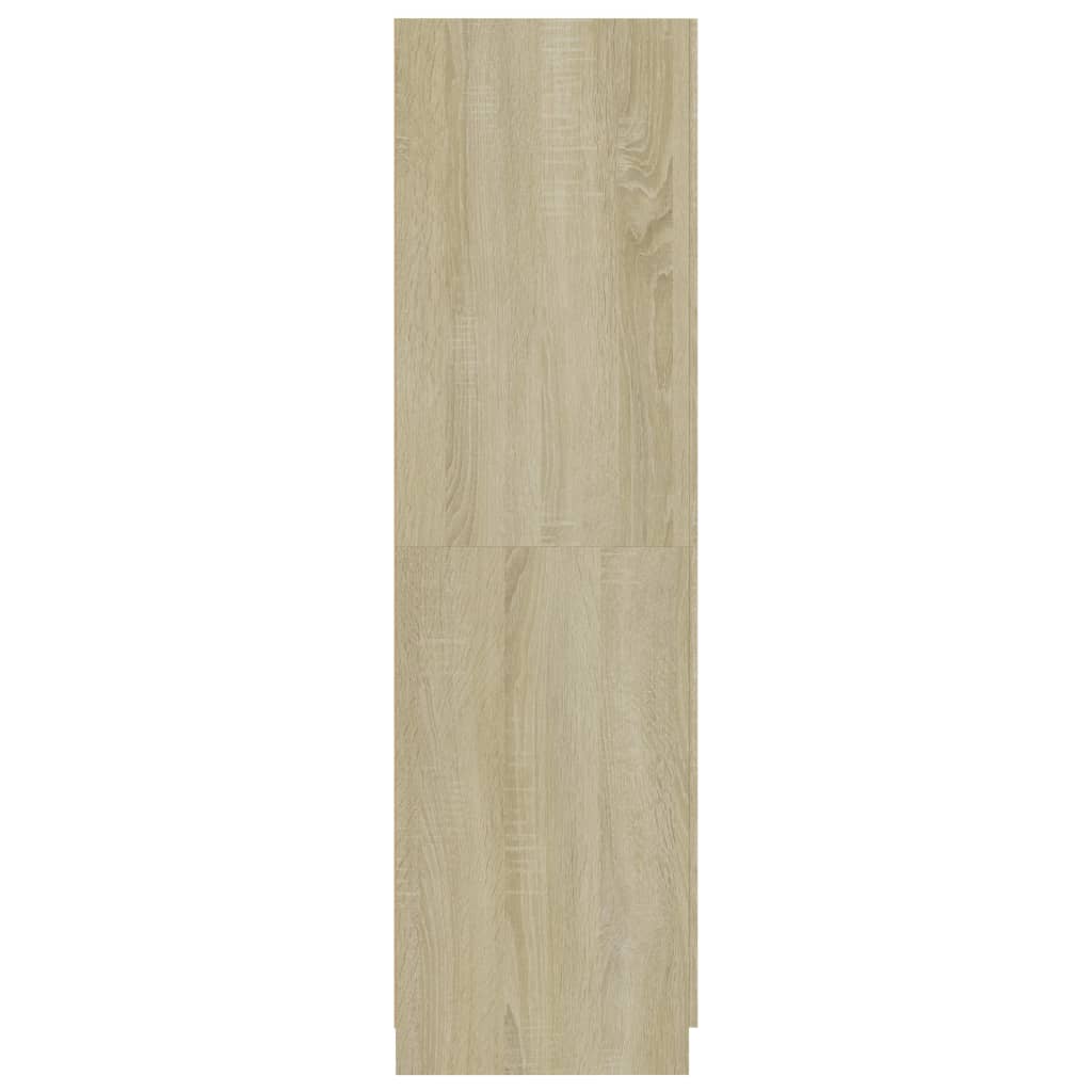 vidaXL Armario de madera de ingeniería roble Sonoma 80x52x180 cm