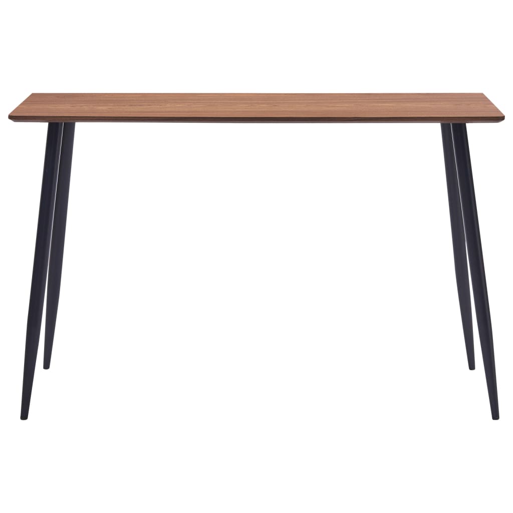 vidaXL Mesa de comedor de MDF marrón 120x60x75 cm