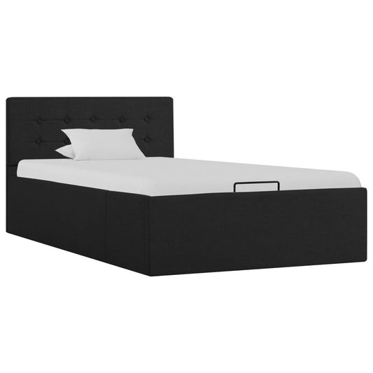 vidaXL Cama canapé hidráulica de almacenaje sin colchón gris 90x200 cm