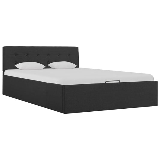 vidaXL Cama canapé hidráulica de almacenaje sin colchón gris 120x200cm