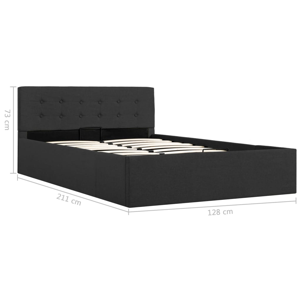 vidaXL Cama canapé hidráulica de almacenaje sin colchón gris 120x200cm