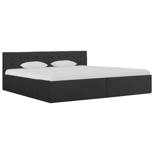 vidaXL Cama canapé hidráulica de almacenaje sin colchón gris 180x200cm