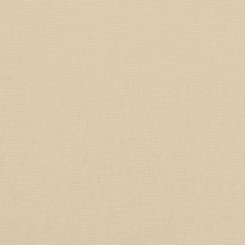 vidaXL Cojines de silla de jardín 4 uds tela beige 40x40x3 cm