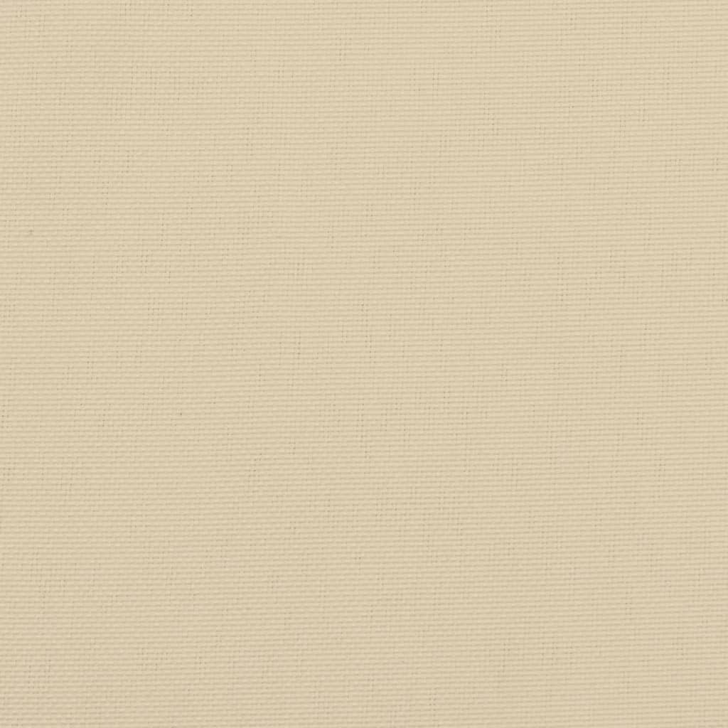 vidaXL Cojines de silla de jardín 4 uds tela beige 40x40x3 cm