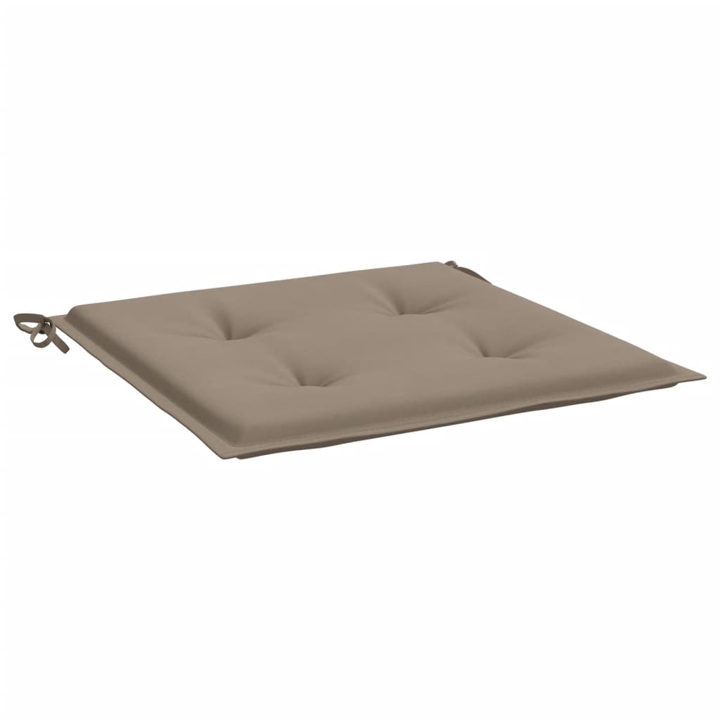 vidaXL Cojines de silla de jardín 2 uds tela Oxford taupé 50x50x3 cm