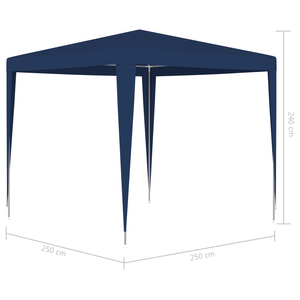 vidaXL Carpa de celebraciones azul 2,5x2,5 m