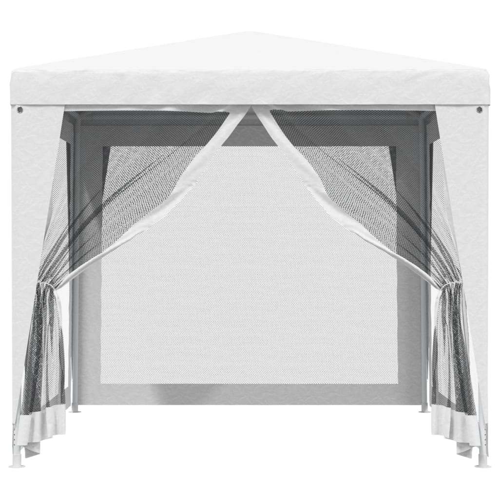 vidaXL Carpa para celebraciones con 4 paredes de malla blanco 2,5x2,5m