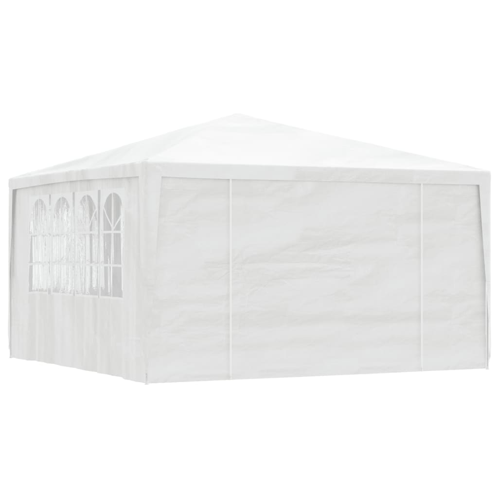 vidaXL Carpa profesional para fiestas con paredes blanco 90 g/m² 4x4 m