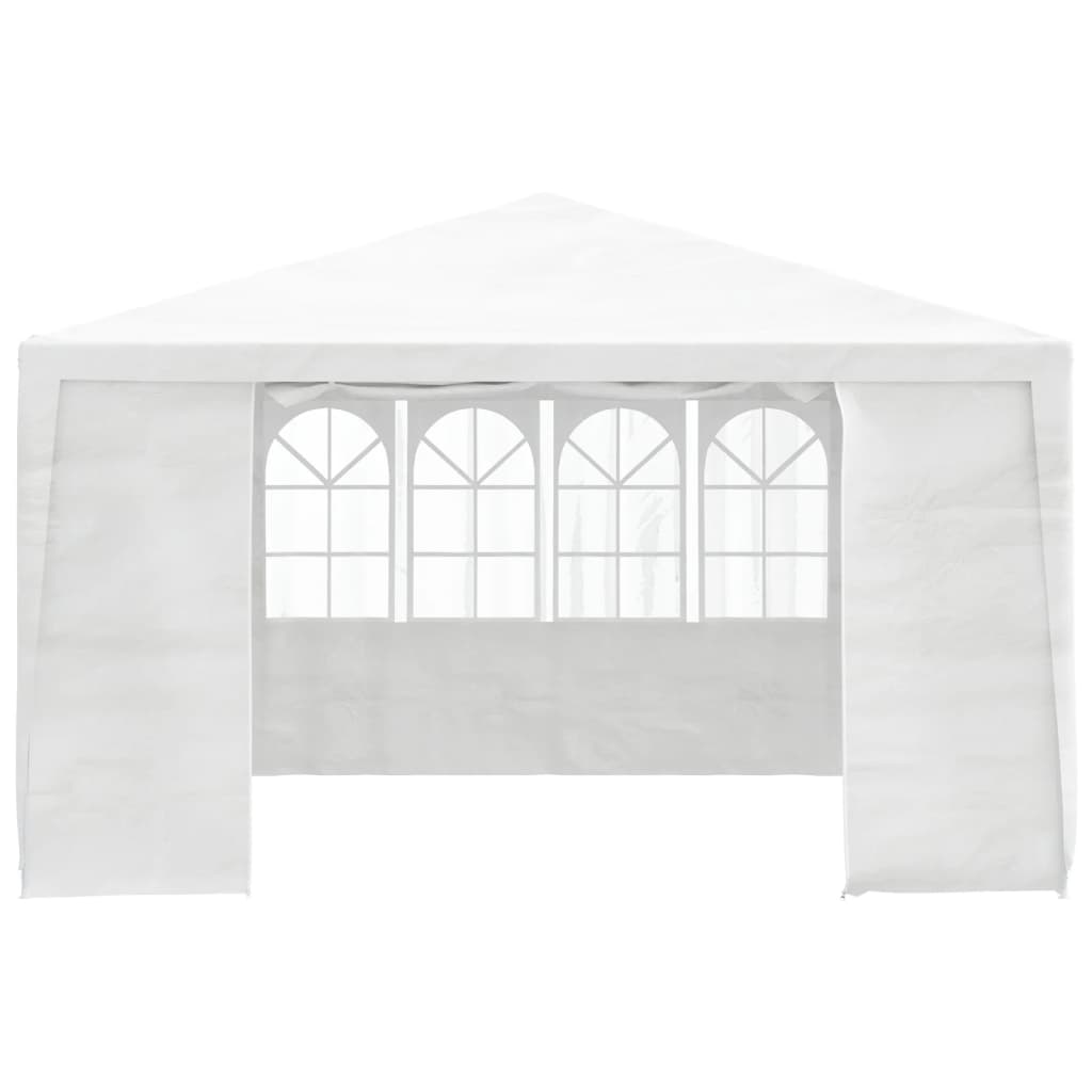 vidaXL Carpa profesional para fiestas con paredes blanco 90 g/m² 4x4 m