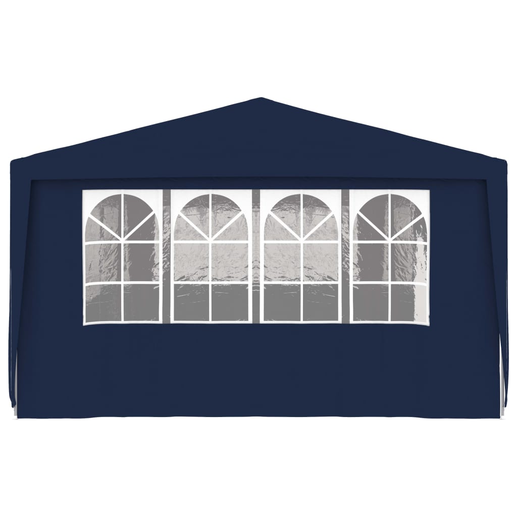 vidaXL Carpa profesional para fiestas con paredes azul 90 g/m² 4x9 m